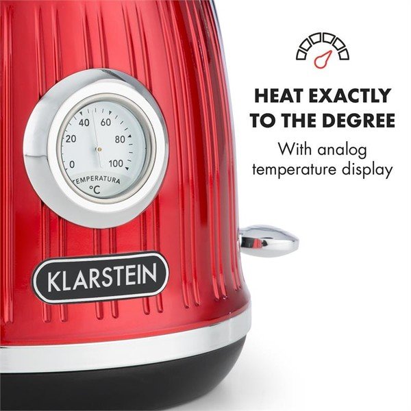 Cancan piros elektromos vízforraló - Klarstein-image-3