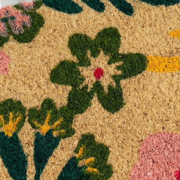 Kókuszrost lábtörlő 40x60 cm Flora – Casa Selección-image-1