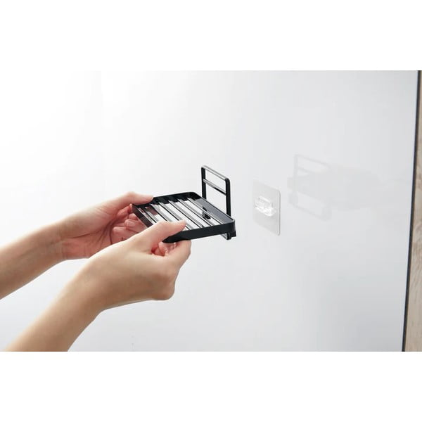 Fekete öntapadós fém szappantartó Film Hook – YAMAZAKI-image-2