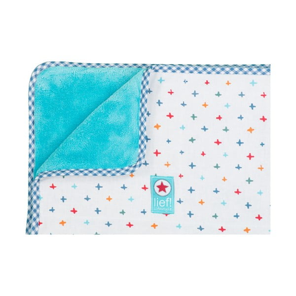 Kék-fehér ágytakaró kiságyba, 100 x 150 cm - Tiseco Home Studio-image-1