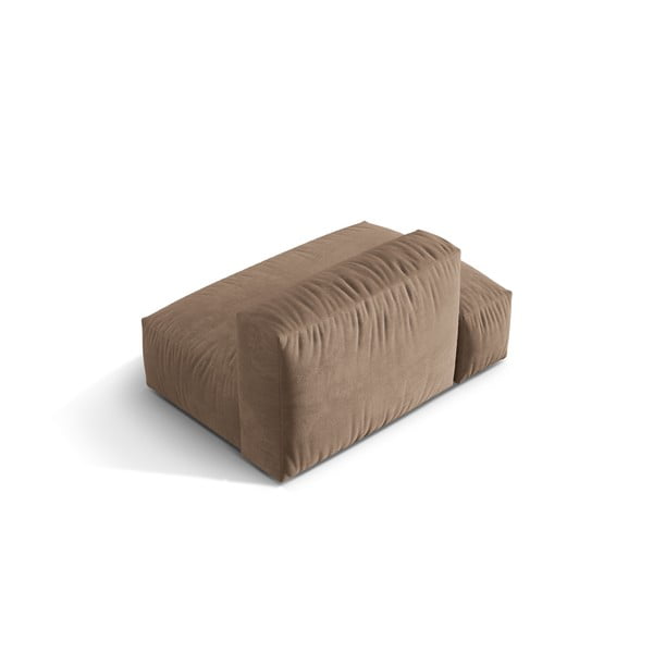 Világosbarna bársony kanapé modul (bal oldali) Martina – Micadoni -image-2