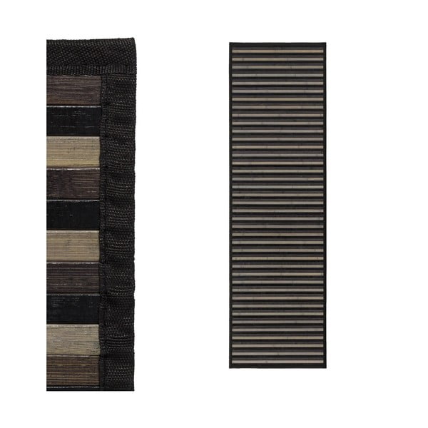 Szürke bambusz futószőnyeg 60x200 cm – Casa Selección-image-2