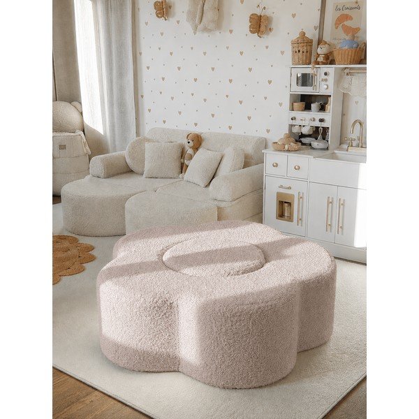 Világosszürke buklé habszivacs játszótér 3 db-os magasság 27 cm 88x90 cm – Meowbaby-image-1