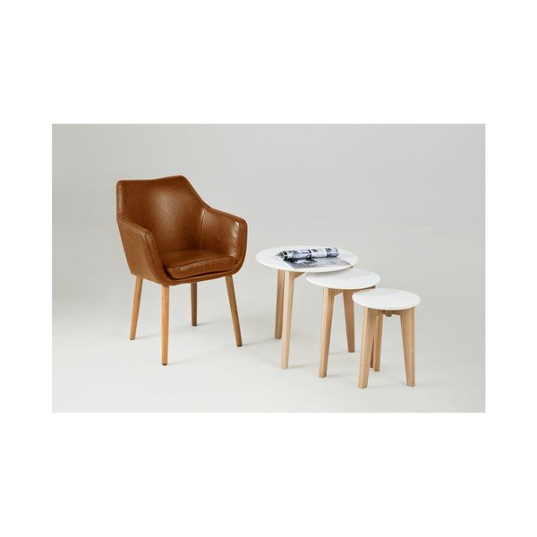 Abin kerek tárolóasztal, ø 50 cm - Actona-image-1