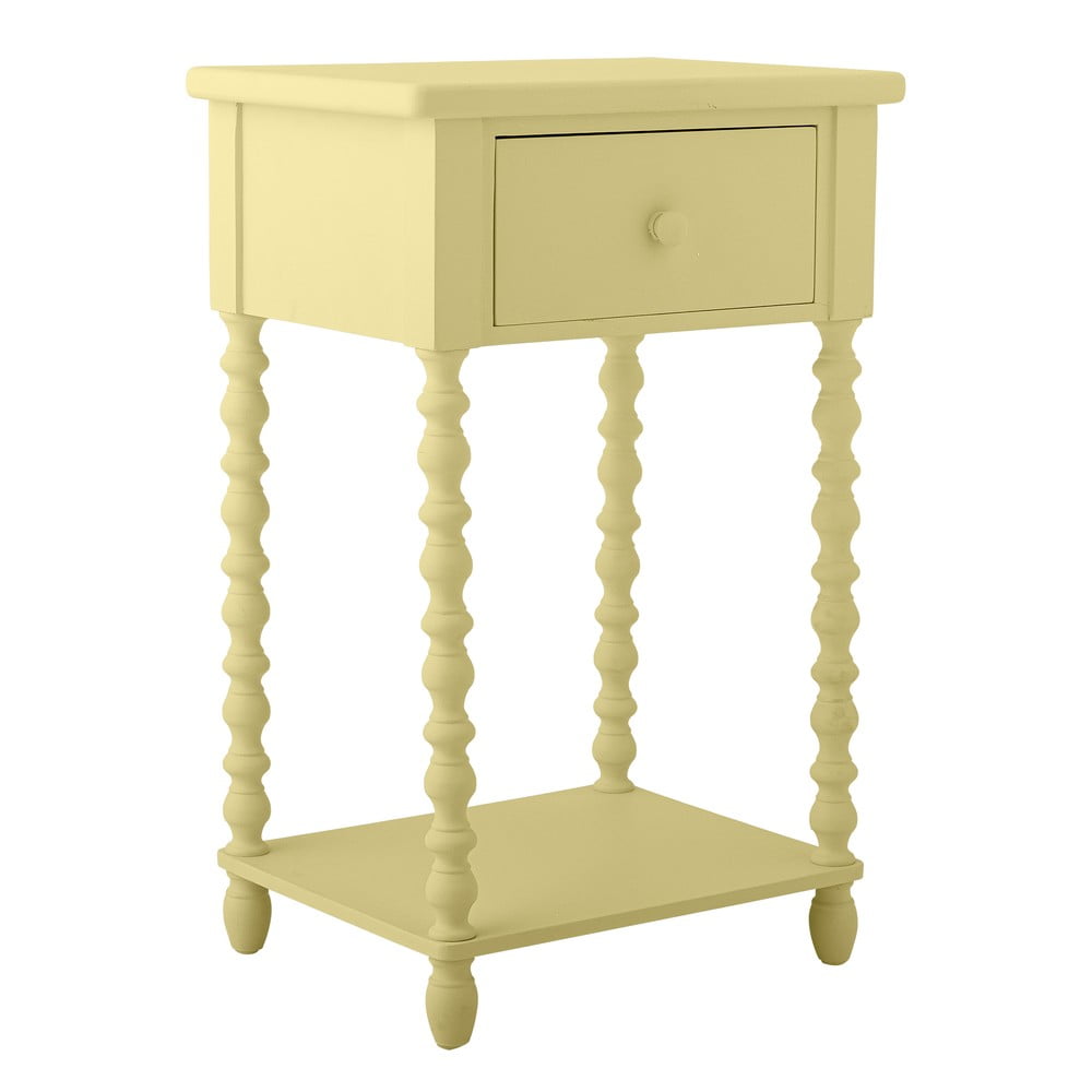 Világossárga éjjeliszekrény Salino  Bloomingville