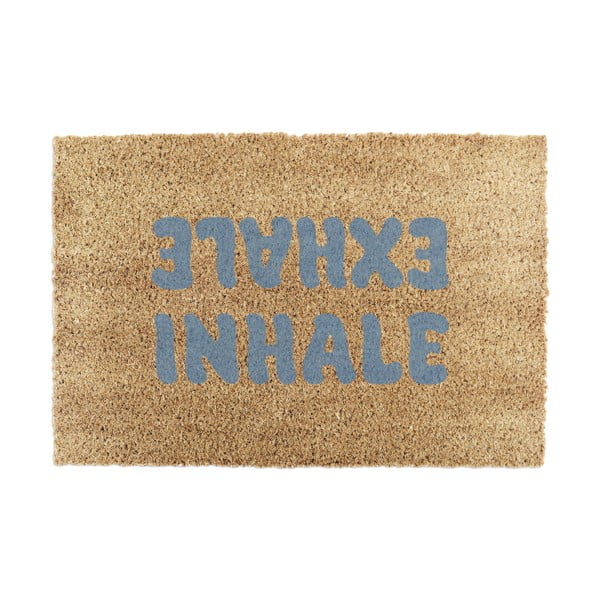 Kókuszrost lábtörlő 60x90 cm Inhale Exhale – Artsy Doormats