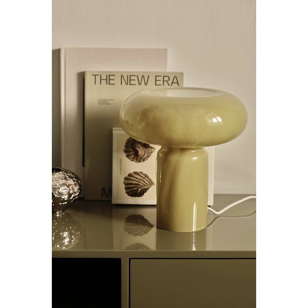 Khaki üveg asztali lámpa (magasság 28 cm) Aurora – Ellos Home-image-2