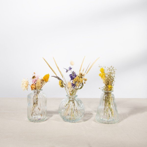 Bud 3 db-os üveg váza szett - Sass & Belle-image-1