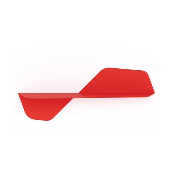 Flap piros fali polc, hossza 80 cm - MEME Design