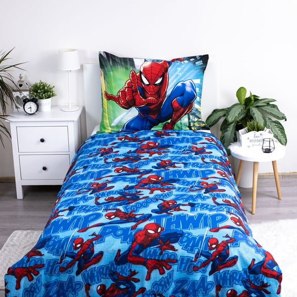 Egyszemélyes pamut gyerek ágyneműhuzat 140x200 cm Spider-man – Jerry Fabrics-image-3