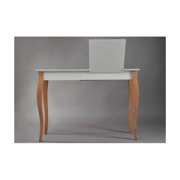 Dressing Table fehér fésülködőasztal tükörrel, hosszúság 105 cm - Ragaba-image-4