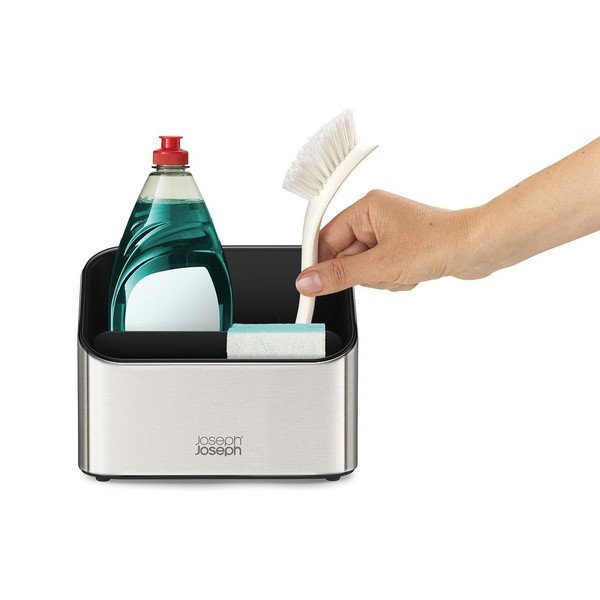 Fényes ezüstszínű fém mosogatóeszköz tartó Surface – Joseph Joseph-image-4