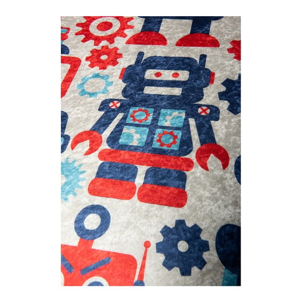 Robot gyerekszőnyeg, ⌀ 140 cm-image-3