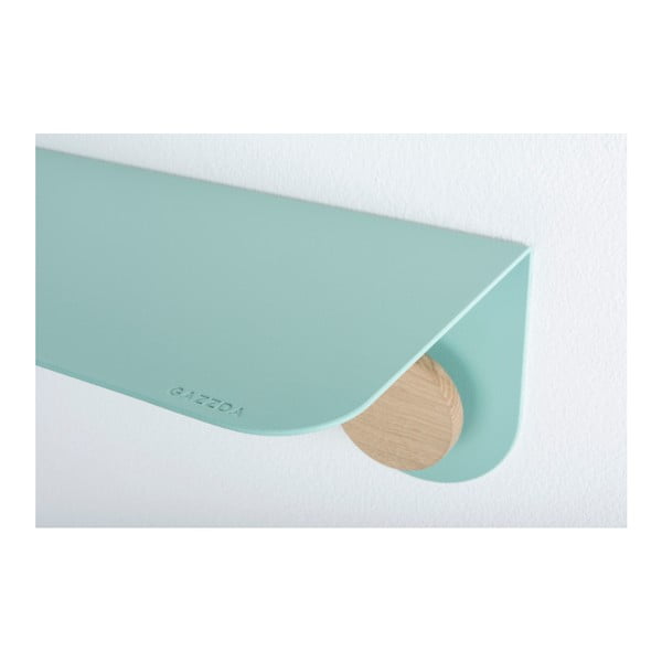 Hook zöld fali polc 2 akasztóval, hossza 70 cm - Gazzda-image-3