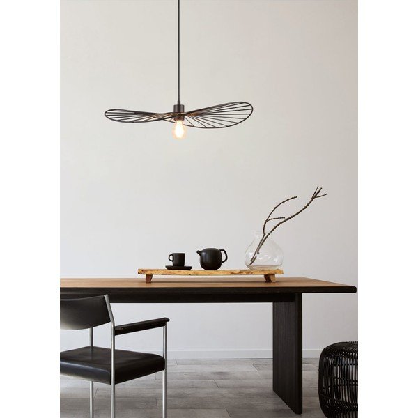 Matt fekete függőlámpa ø 60 cm Chapeau – Reality-image-2
