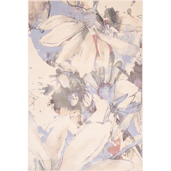 Krémszínű gyapjú szőnyeg 133x180 cm Lilia – Agnella