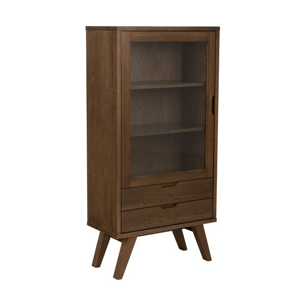 Barna tálalószekrény tölgyfa dekorral 72x145x36 cm A-Line – Actona-image-1