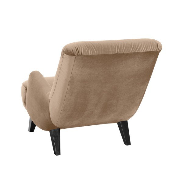 Brandford Suede bézs színű fotel fekete lábakkal - Max Winzer-image-1
