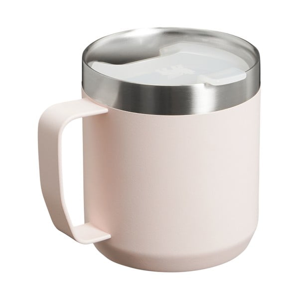 Világos rózsaszín rozsdamentes acél termobögre 350 ml Stay-Hot Camp Mug Rose Quartz – Stanley-image-3