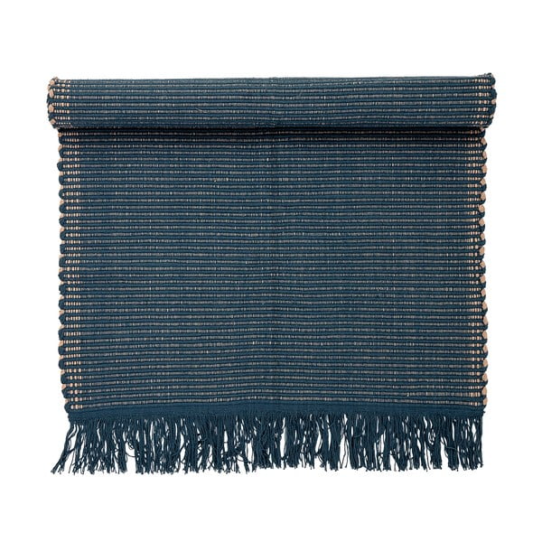 Kids sötétkék pamut szőnyeg, 80 x 160 cm - Bloomingville Mini-image-2