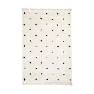 Boho Dots fehér-fekete szőnyeg, 160 x 220 cm - Think Rugs