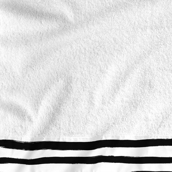 Stripes 2 db pamut törölköző - Blanc-image-1