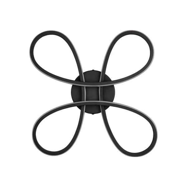 Fekete LED mennyezeti lámpa 40x40 cm Fly – Trio-image-4