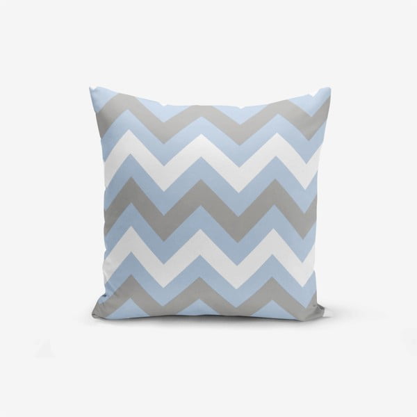 Zigzag Blue párnahuzat, 45 x 45 cm - Minimalist Cushion Covers