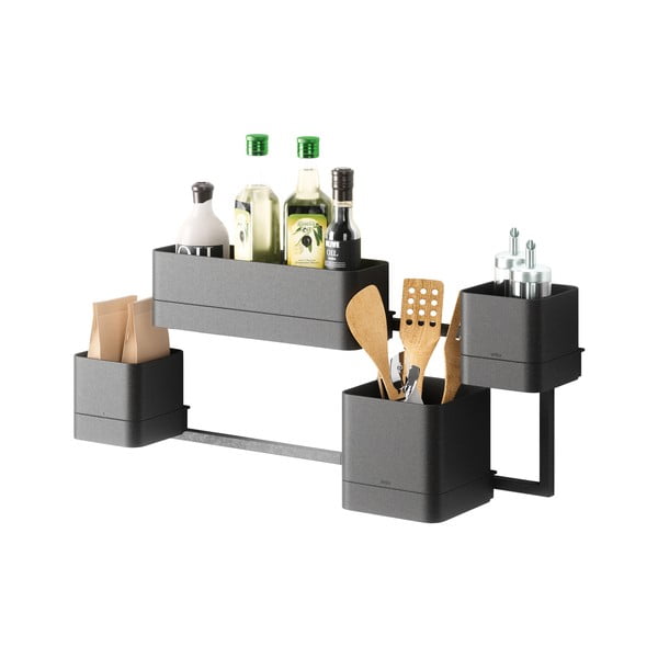 Műanyag virágcserép készlet fűszernövényekhez, 4 db-os -függő Cubiko – Umbra-image-4