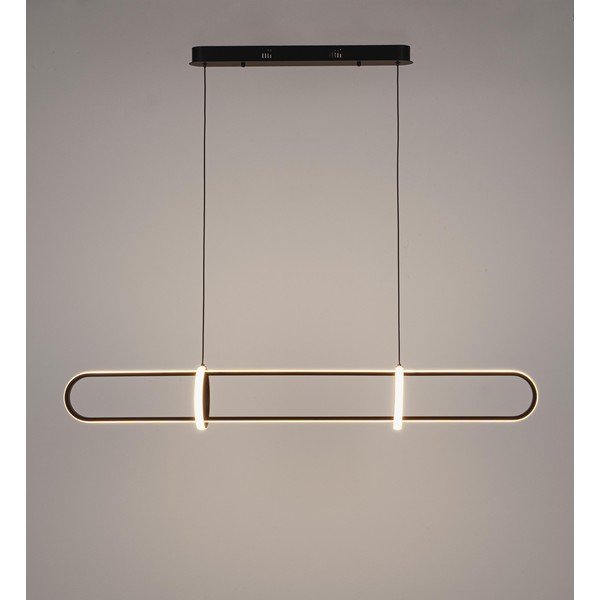 Fekete fém LED függőlámpa Alken – Bizzotto-image-2