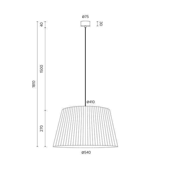 Kami bézs függőlámpa, ⌀ 34 cm - Sotto Luce-image-1