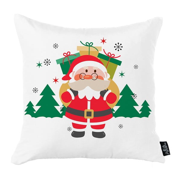 Honey Christmas Santa Claus Gifts fehér karácsonyi párnahuzat, 45 x 45 cm - Mike & Co. NEW YORK