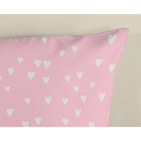 Rózsaszín egyszemélyes pamut gyerek ágyneműhuzat 140x200 cm Chico – Good Morning-image-3