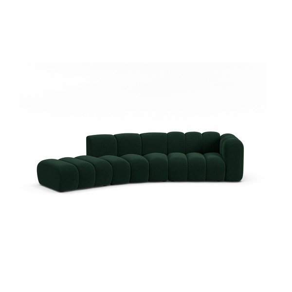 Sötétzöld sarokkanapé (jobb oldali) Lupine – Micadoni Home