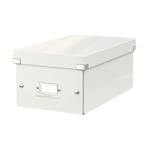Fehér fedeles karton tárolódoboz 21x35x15 cm Click&Store – Leitz