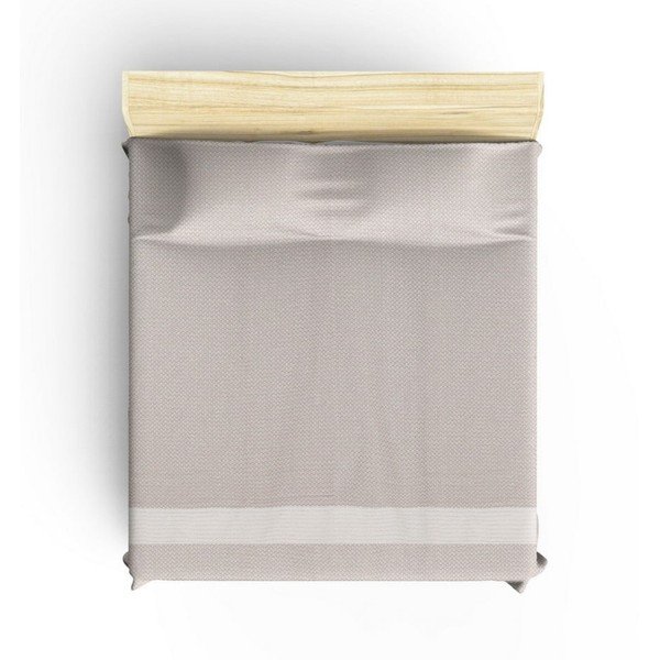 Bézs pamut ágytakaró franciaágyra 230x200 cm Seritli – Mijolnir-image-2