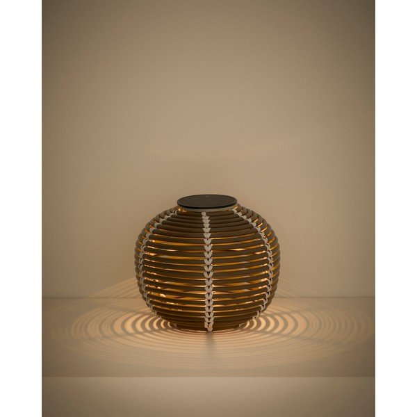 Napelemes-USB LED asztali-hordozható kültéri lámpa ø 25 cm Garoina – Kave Home-image-2