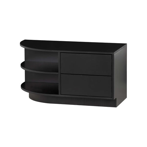 Fekete borovi fenyő moduláris TV-állvány 78x40 cm Finca – WOOOD-image-3