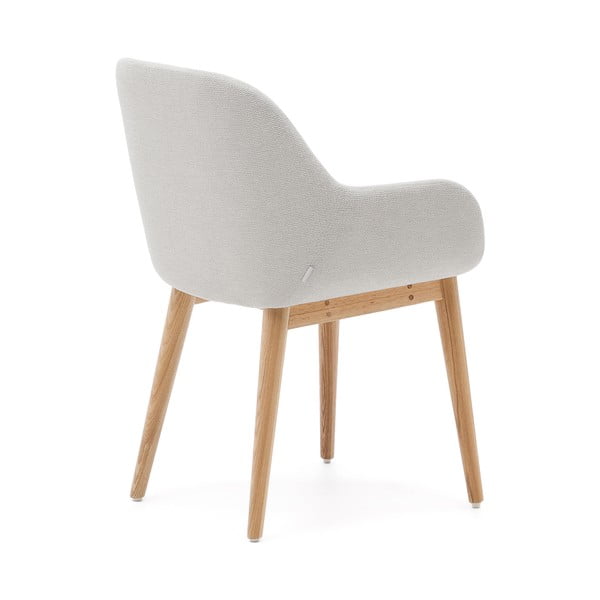 Bézs kárpitozott étkezőfotel Konna – Kave Home-image-3