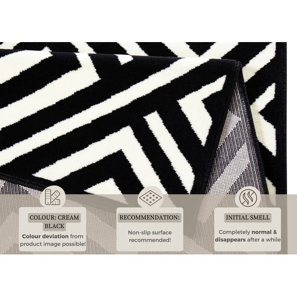 Art fekete-fehér szőnyeg, 140 x 200 cm - Zala Living-image-4