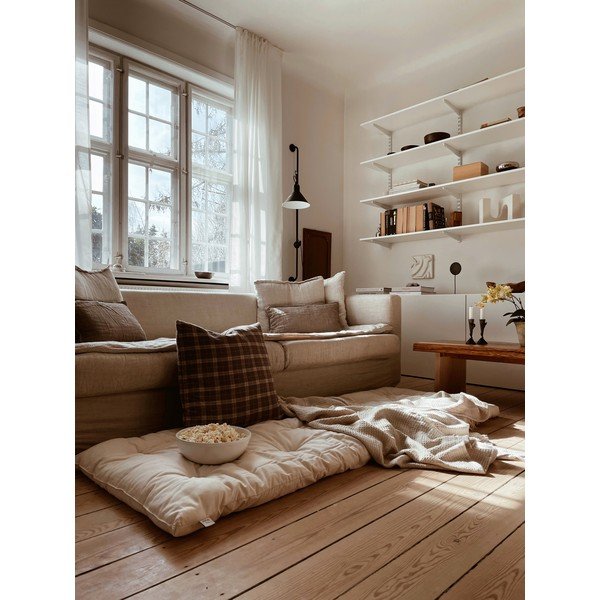 Sötétbarna futon matrac 70x190 cm Bed In a Bag Brown – Karup Design-image-1