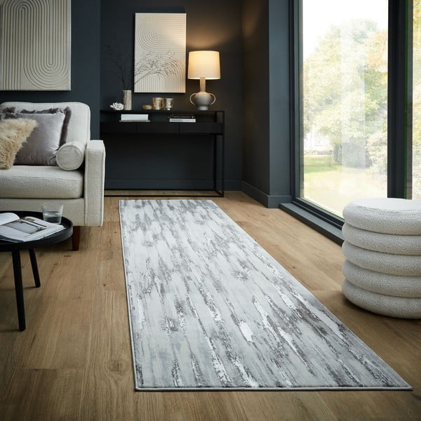 Szürke futószőnyeg 80x300 cm Gleam – Flair Rugs-image-1