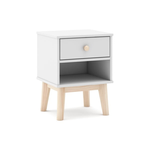 Fehér gyerek éjjeliszekrény Esteban – Marckeric-image-4