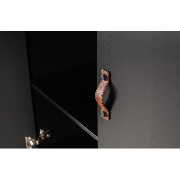 Dian fekete fenyőfa ruhásszekrény - WOOOD-image-1