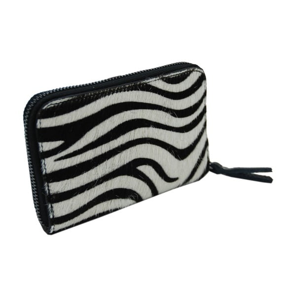 Zebra mintás pénztárca valódi bőrből - Andrea Cardone