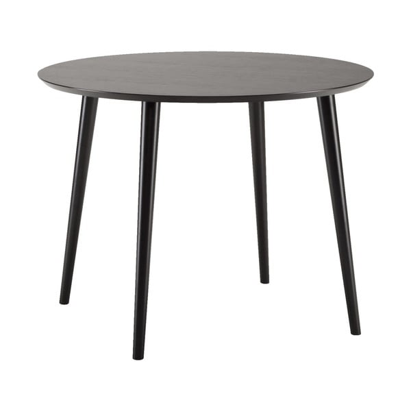 Cloyd fekete étkezőasztal, ø 100 cm - Woodman