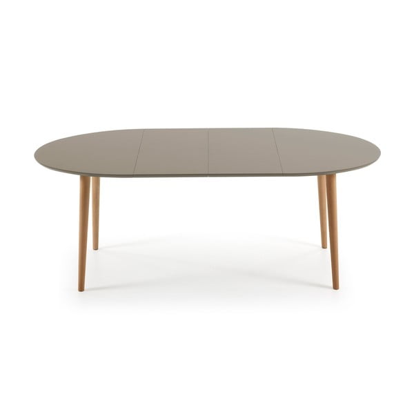 Oakland bővíthető bükkfa étkezőasztal, 120 x 90 cm - Kave Home-image-3