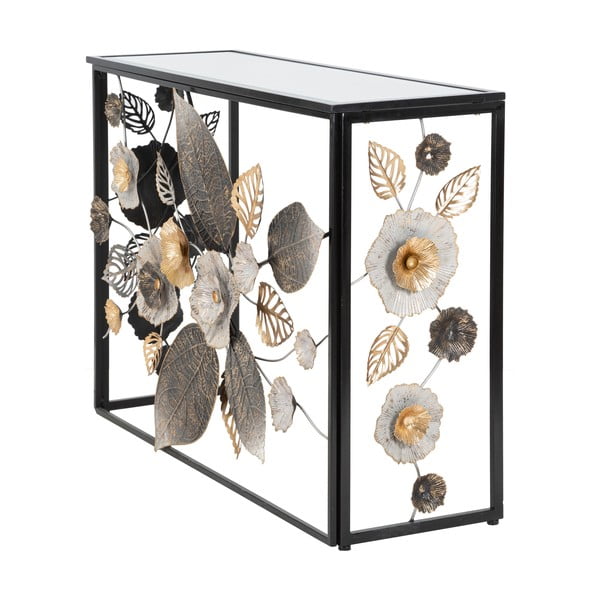 Fekete konzolasztal 42x112 cm Glam Dark – Mauro Ferretti-image-1