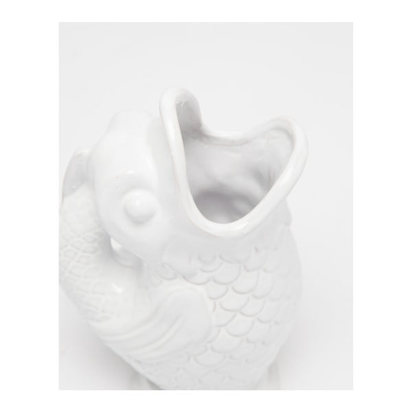 Pez fehér kézzel készített váza - Surdic-image-1