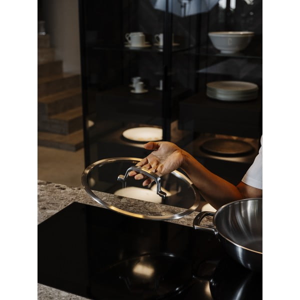 Wok rozsdamentes acél serpenyő fedővel ø 30 cm Chili Ta – FABINI-image-4